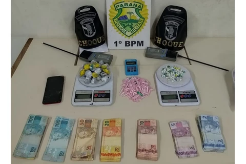 Polícia apreende maconha, cocaína e crack durante patrulhamento na Boa Vista, em PG