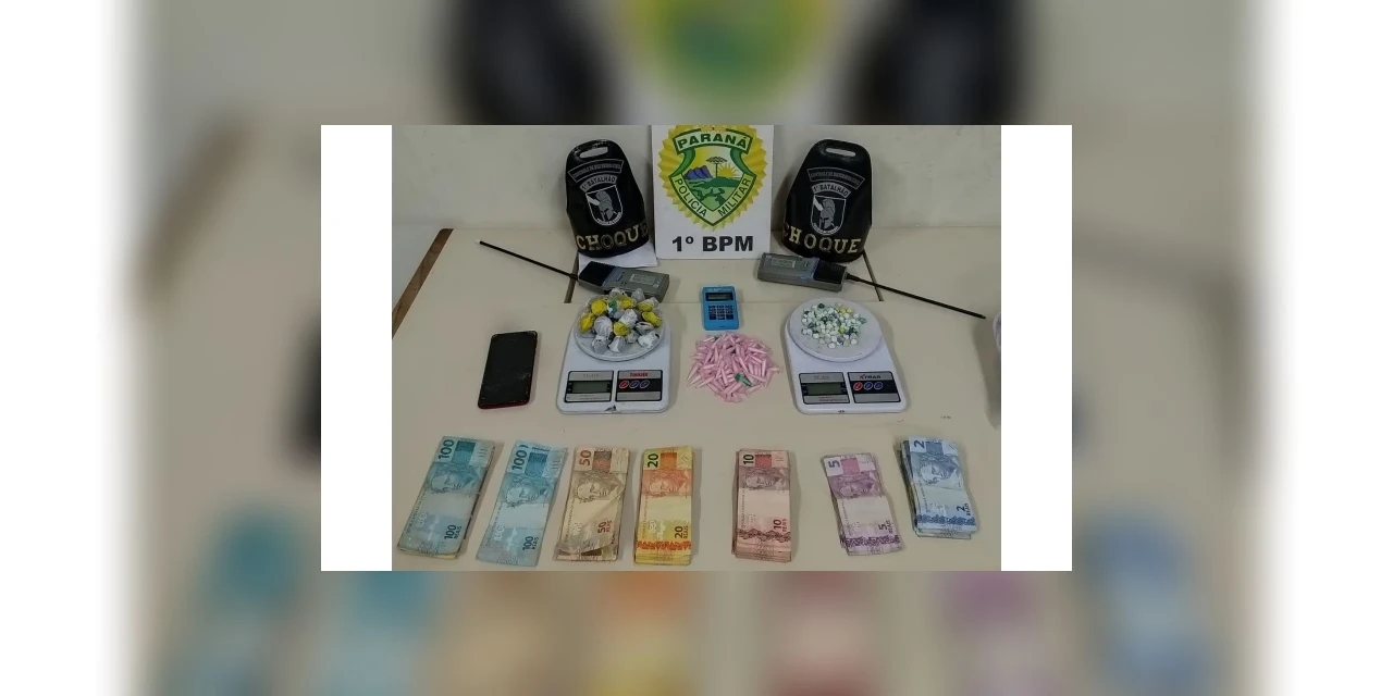 Polícia apreende maconha, cocaína e crack durante patrulhamento na Boa Vista, em PG