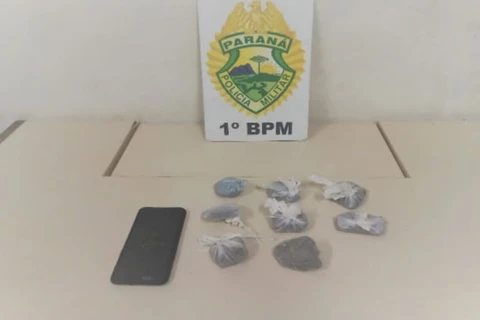 Suspeito de trafico é preso pela PM, em PG