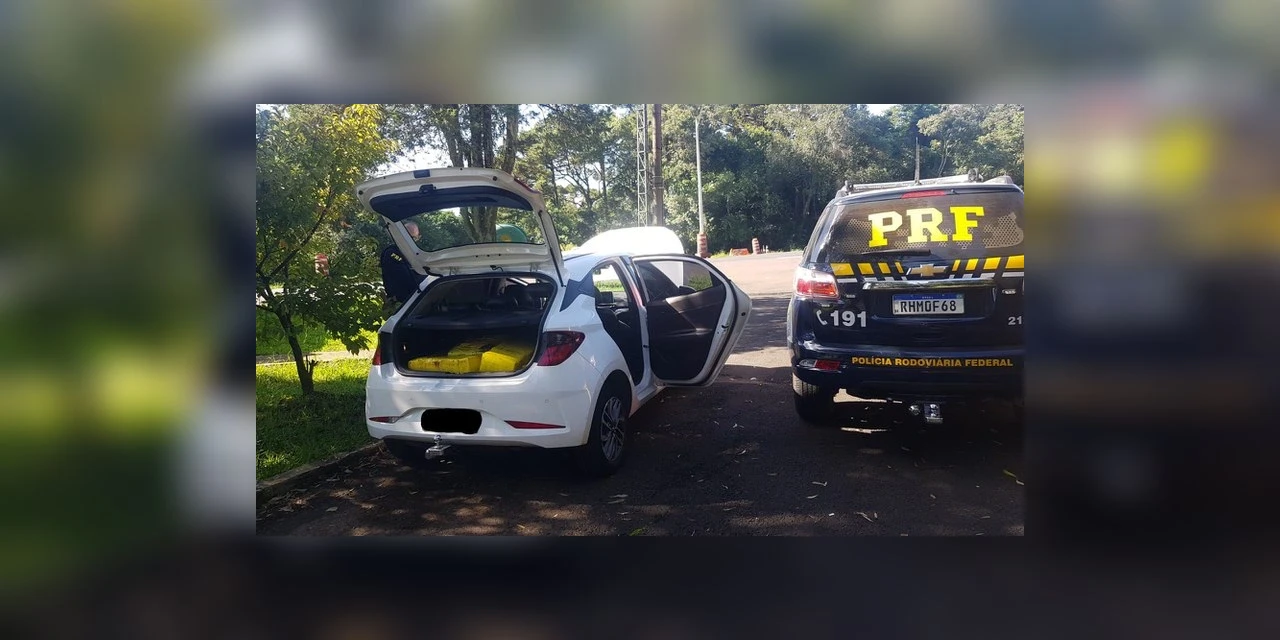 PRF prende traficante com quase 200 quilos de maconha em Ponta Grossa