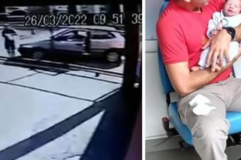 Bombeiro salva bebê de 15 dias engasgado em Prudentópolis; veja vídeo.