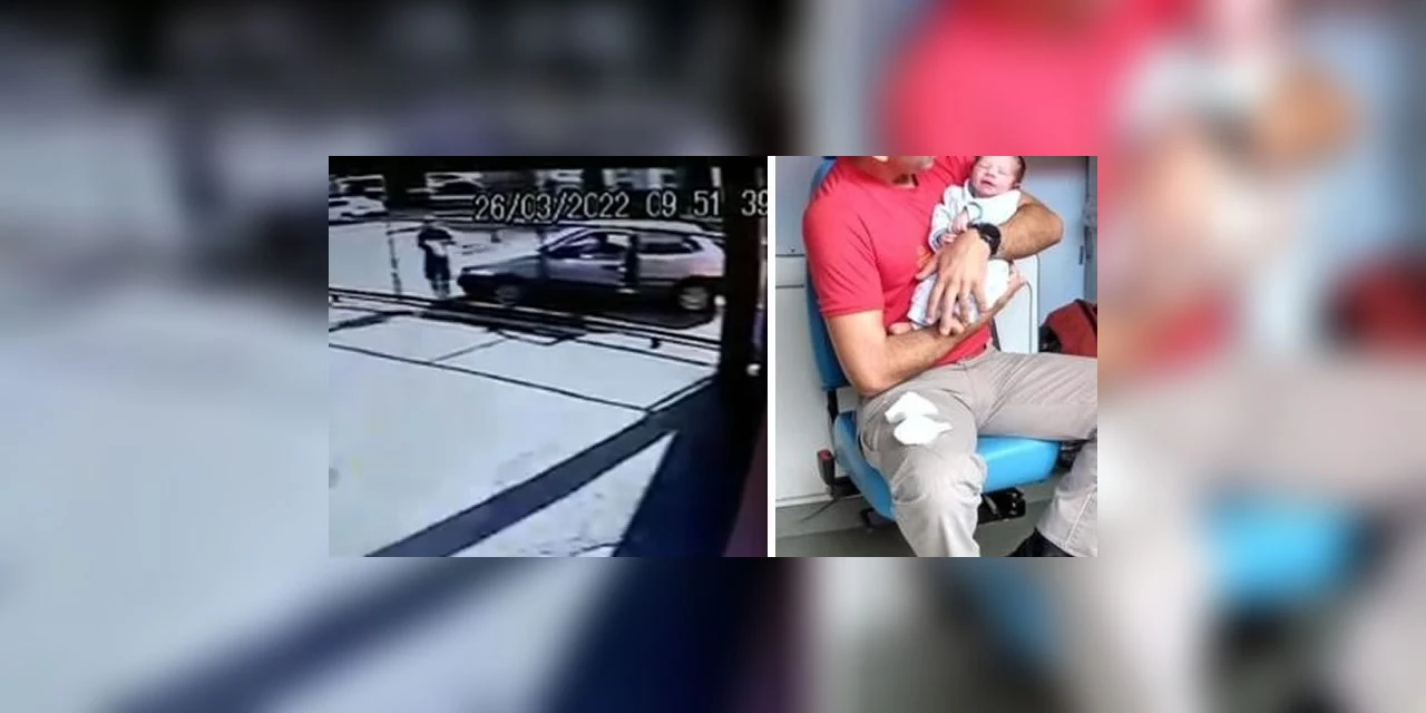 Bombeiro salva bebê de 15 dias engasgado em Prudentópolis; veja vídeo.