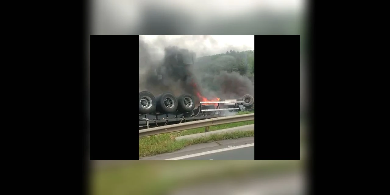 Caminhoneiro morre carbonizado em acidente na BR-376; assista!