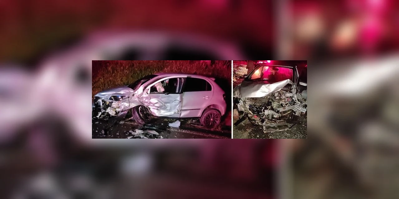 Colisão lateral deixa motorista com ferimentos na PR-441, em Tibagi