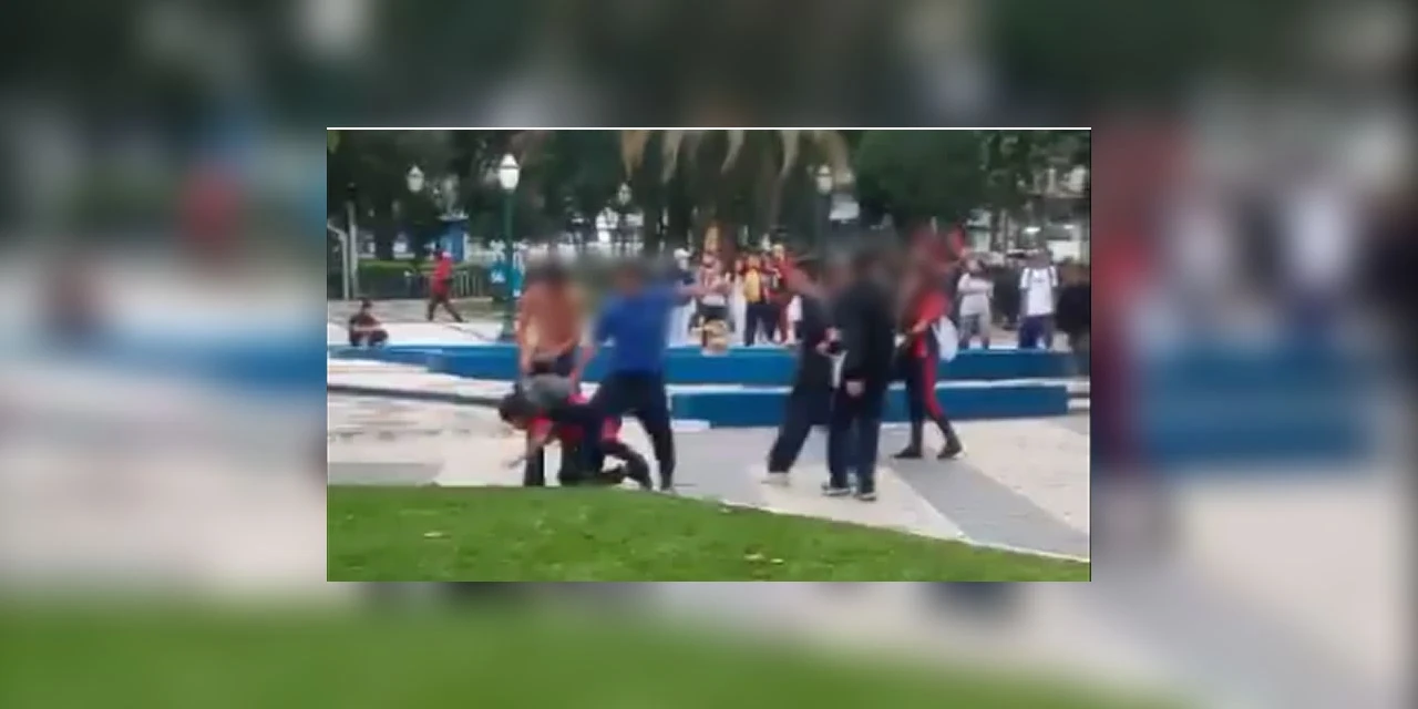Briga generalizada deixa pelo menos um jovem ferido em Ponta Grossa