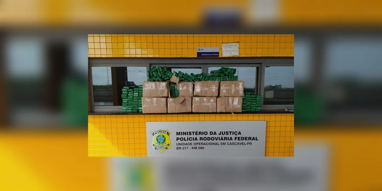 PRF apreende maconha, eletrônicos e pneus na região de fronteira