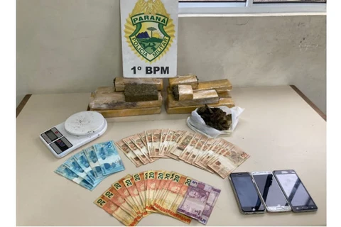 Dupla suspeita de trafico é presa com 6 Kg de maconha em PG