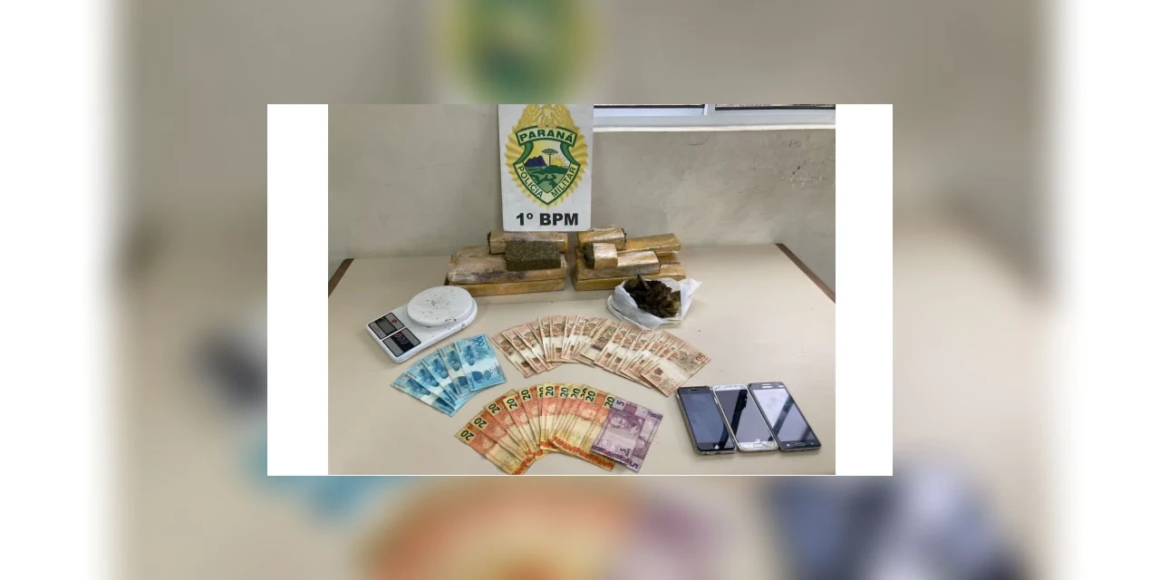 Dupla suspeita de trafico é presa com 6 Kg de maconha em PG