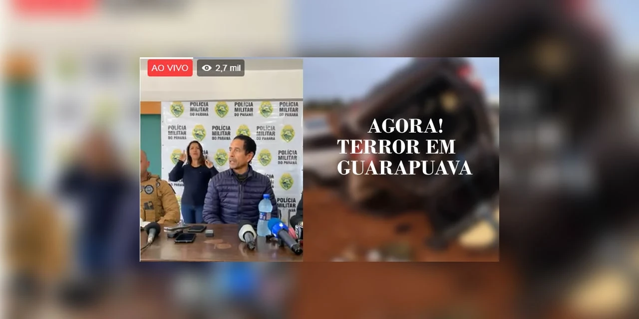 Prefeito Celso Goes faz pronunciamento sobre terror em Guarapuava