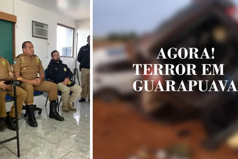 Ao vivo! Acompanhe pronunciamentos das forças de segurança sobre terror em Guarapuava