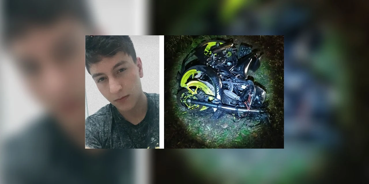 Jovem morre em acidente entre moto e carro na PR-151, em Palmeira