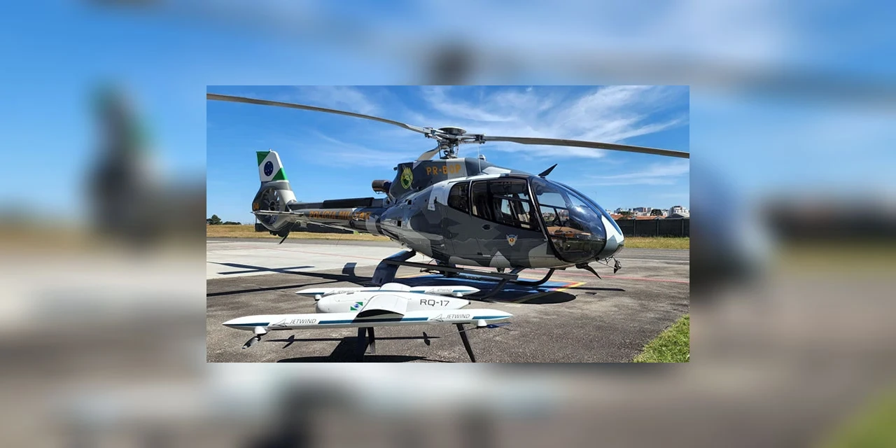 Governo conhece novo modelo de drone que pode auxiliar operações da PM e do Corpo de Bombeiros