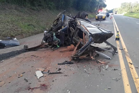 Acidente grave deixa um morto e outras três pessoas feridas na PR-460 em Pitanga