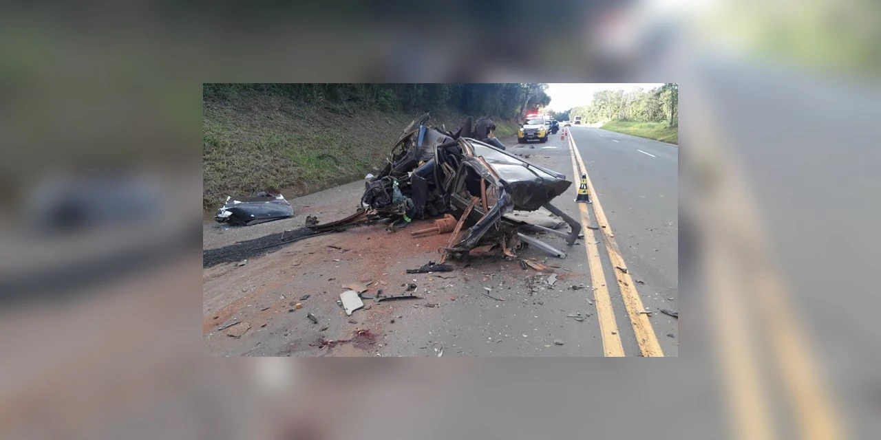 Acidente grave deixa um morto e outras três pessoas feridas na PR-460 em Pitanga