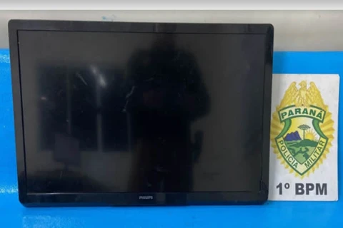 Homem é preso após furtar TV e tentar vender por 200 reais