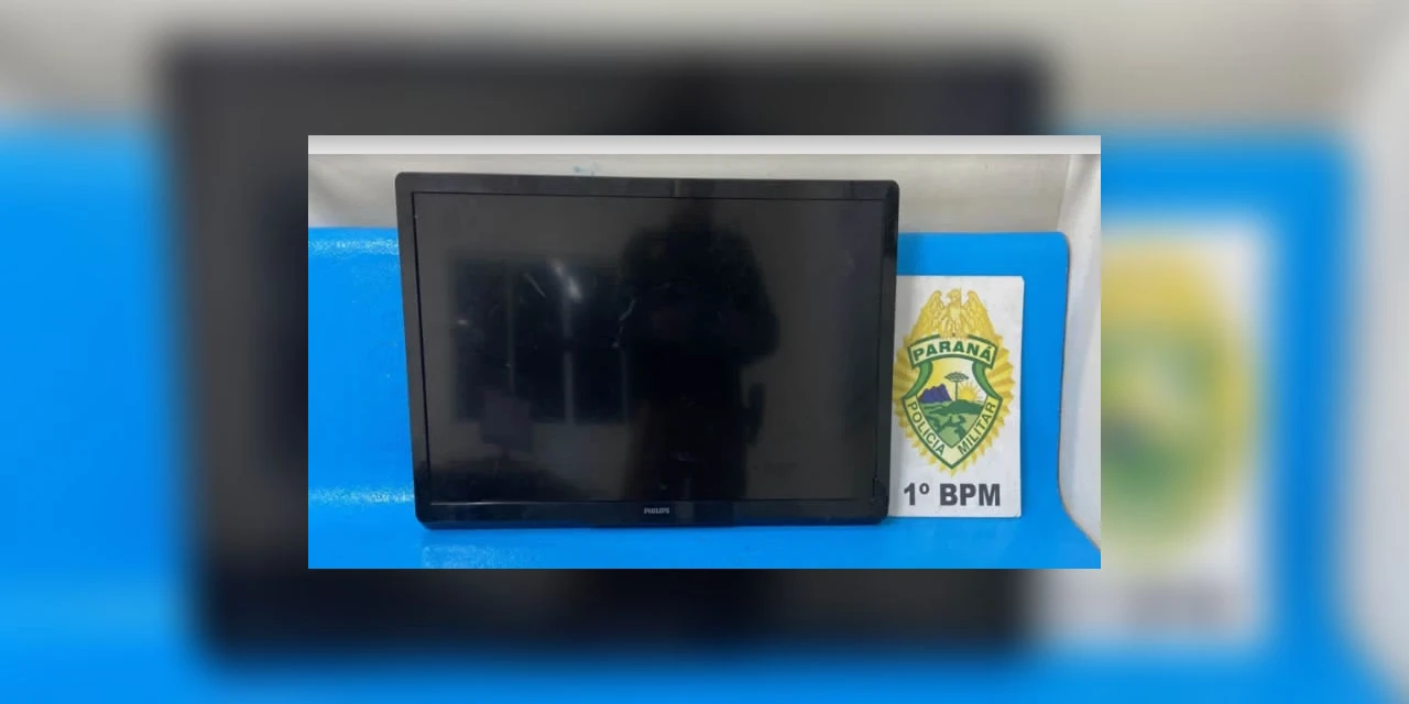 Homem é preso após furtar TV e tentar vender por 200 reais