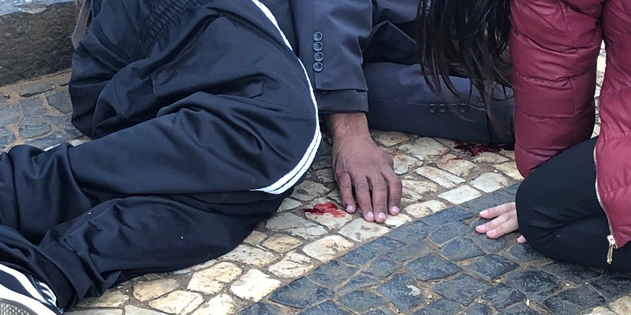 AGORA! Homem é agredido e jogado de mais de 5 metros de altura no centro de PG