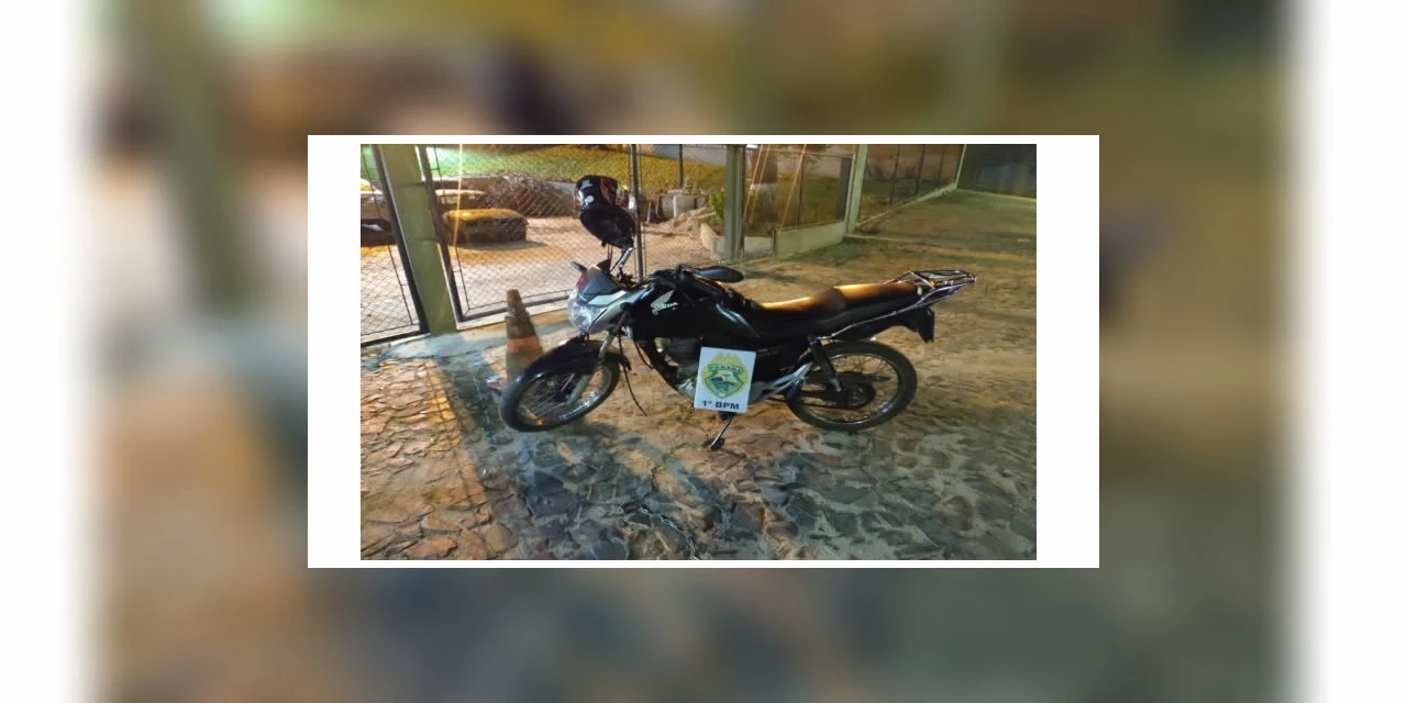 Homem é preso em flagrante com moto roubada no Jardim Tropeiros, em PG