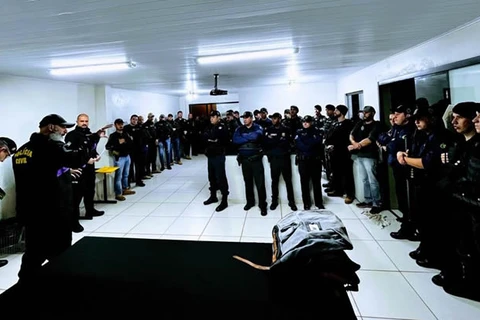 Forças de segurança realizam operação integrada contra o crime organizado em Ponta Grossa