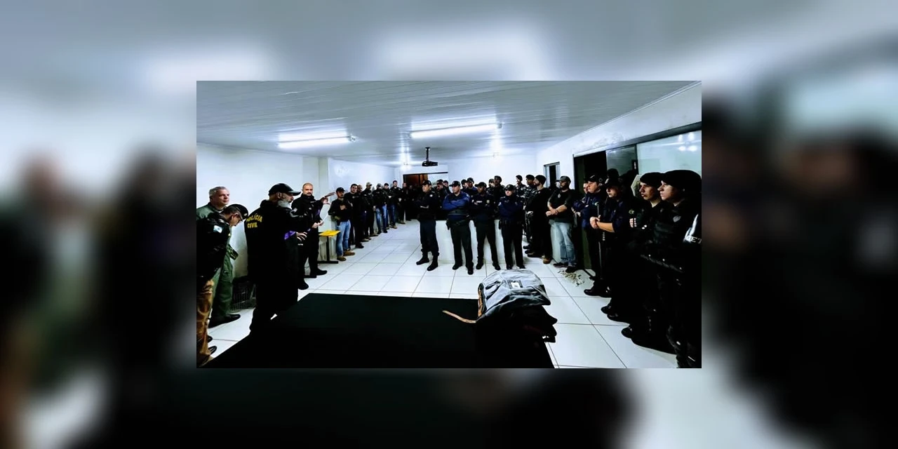 Forças de segurança realizam operação integrada contra o crime organizado em Ponta Grossa