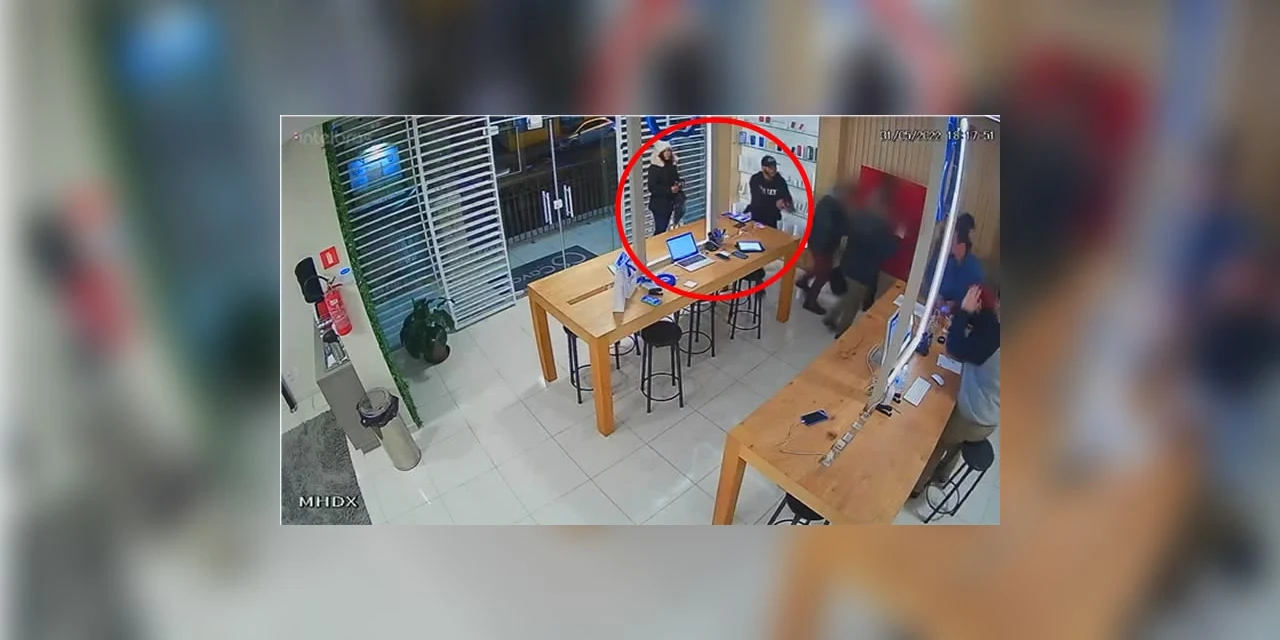 VIDEO: Ladrões roubam celulares de loja e causam prejuízo de mais de 70 mil, em PG