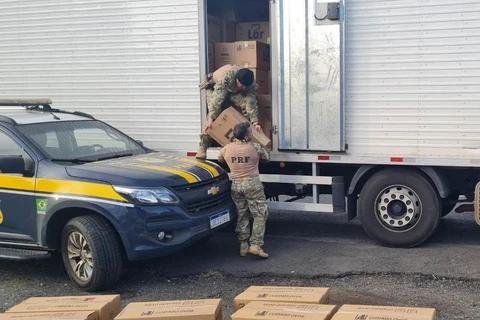 PRF apreende três toneladas de maconha em meio a carga de ovos em São Luiz do Purunã