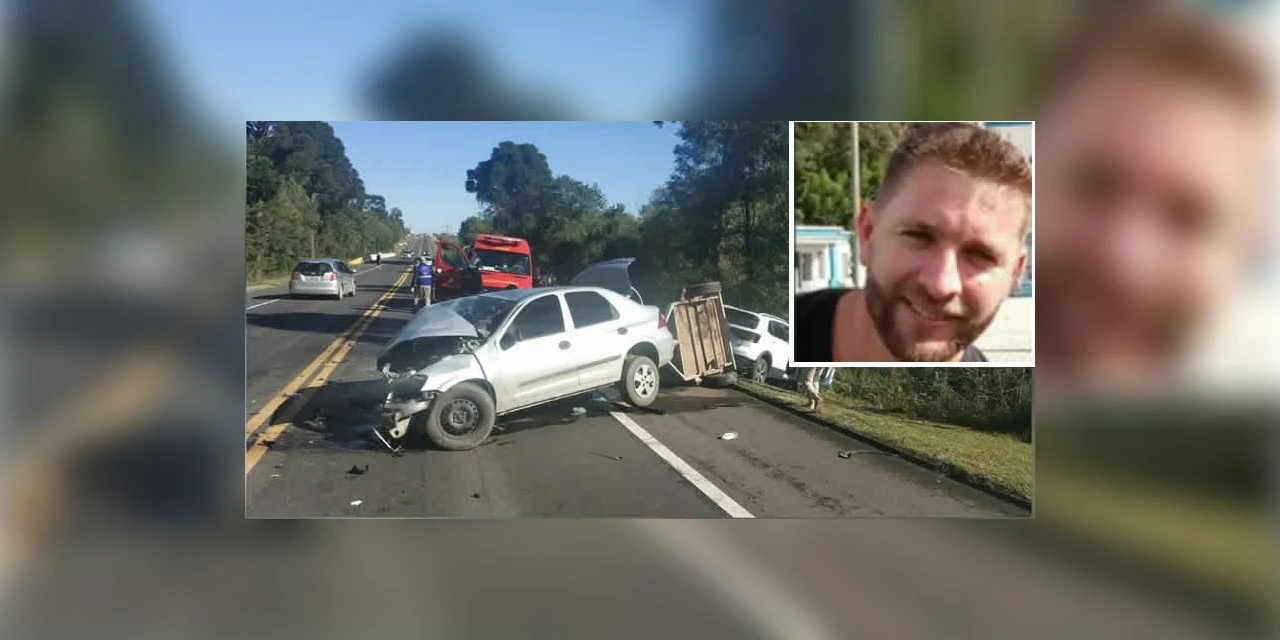 Homem perde a vida em grave acidente na BR-277, em Fernandes Pinheiro