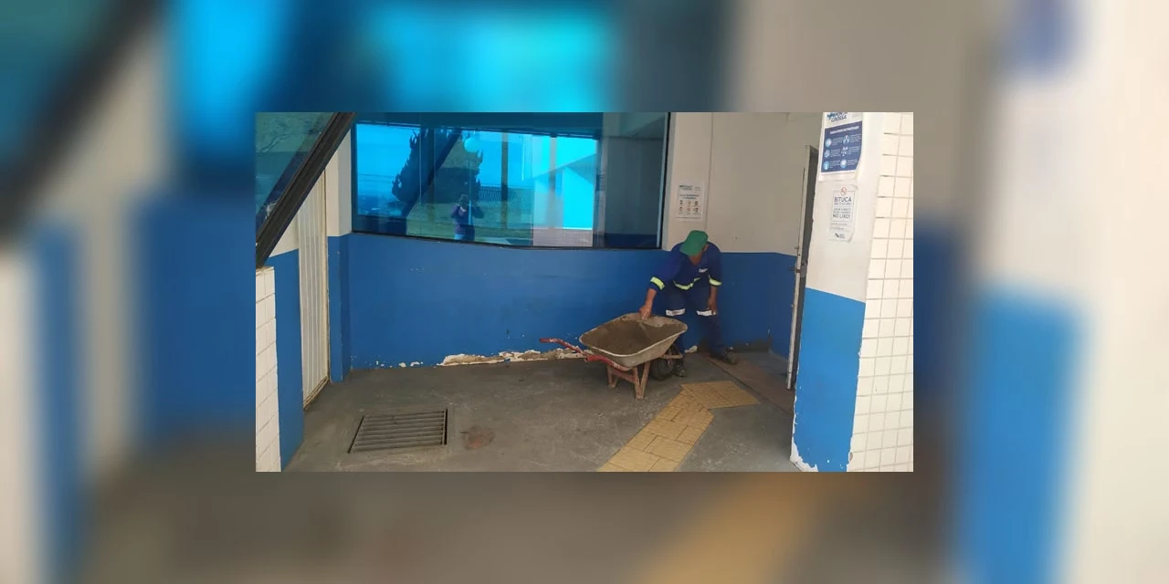 Prefeitura realiza reparos no Ginásio da Pessoa com Deficiência
