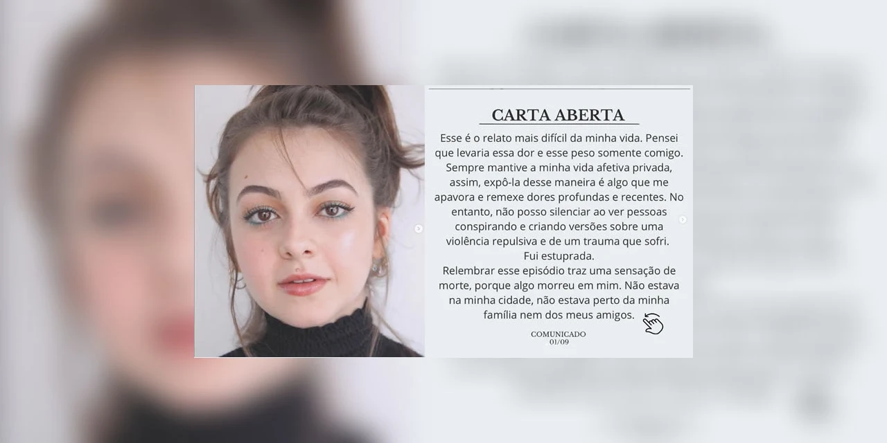 Atriz Klara Castanho revela que foi estuprada e após gravidez entregou o bebê para adoção