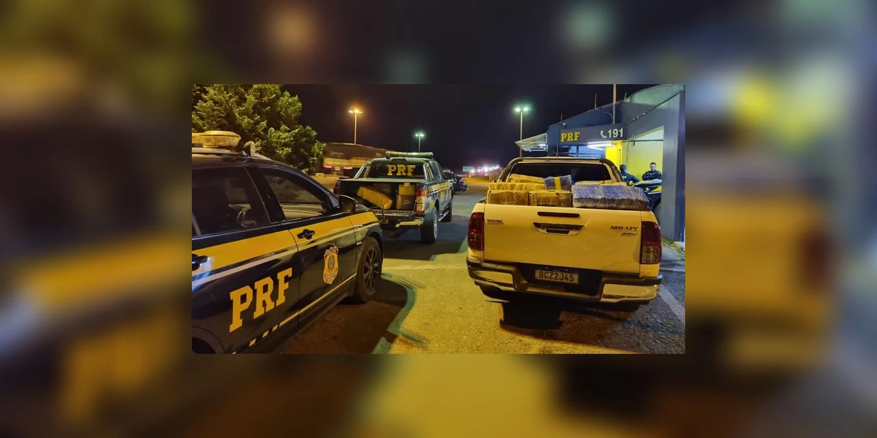 PRF apreende mais de uma tonelada de maconha em  Campo Largo