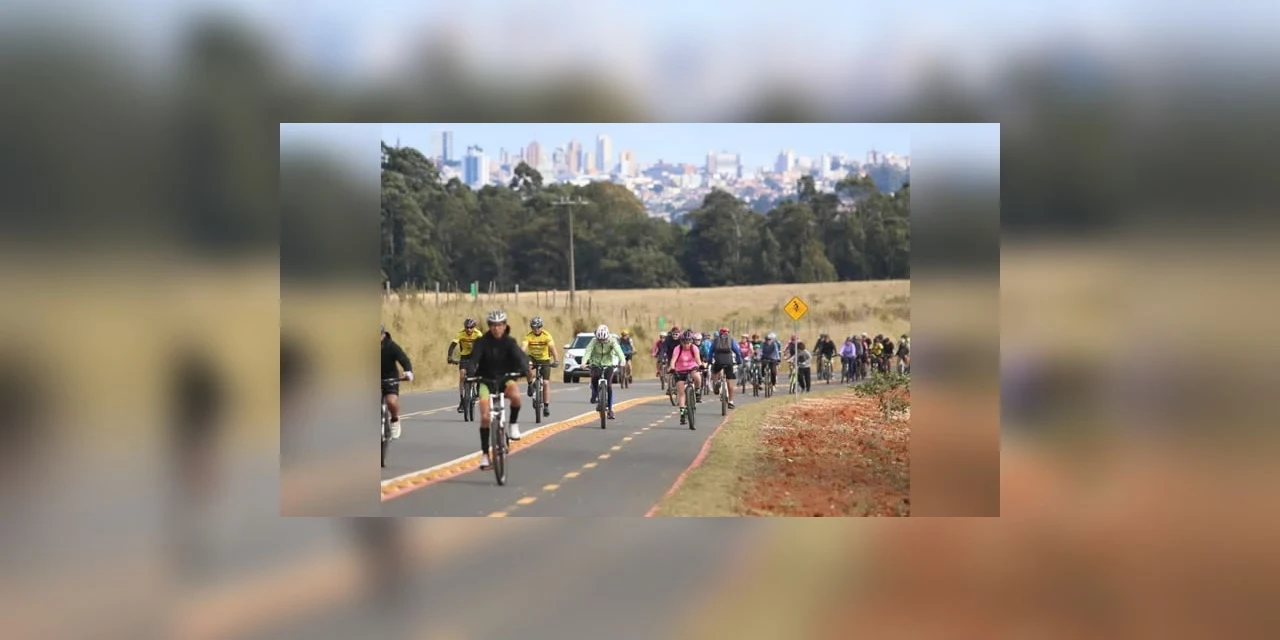 Inauguração de ciclovia com passeio ciclistico até Itaiacoca marca final de semana em Ponta Grossa