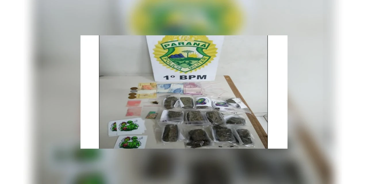 Jovem é preso suspeito de trafico de drogas no Distrito Industrial, em PG