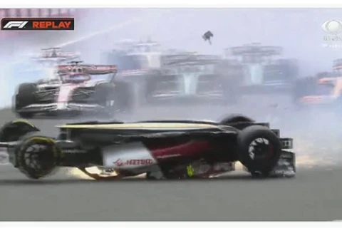 Vídeo mostra acidente impressionante no GP da Inglaterra