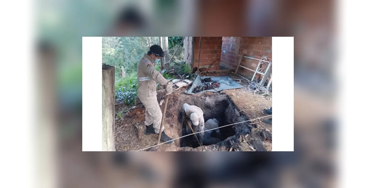 Filho mata pai a facadas, joga o corpo em buraco e atea fogo no ES