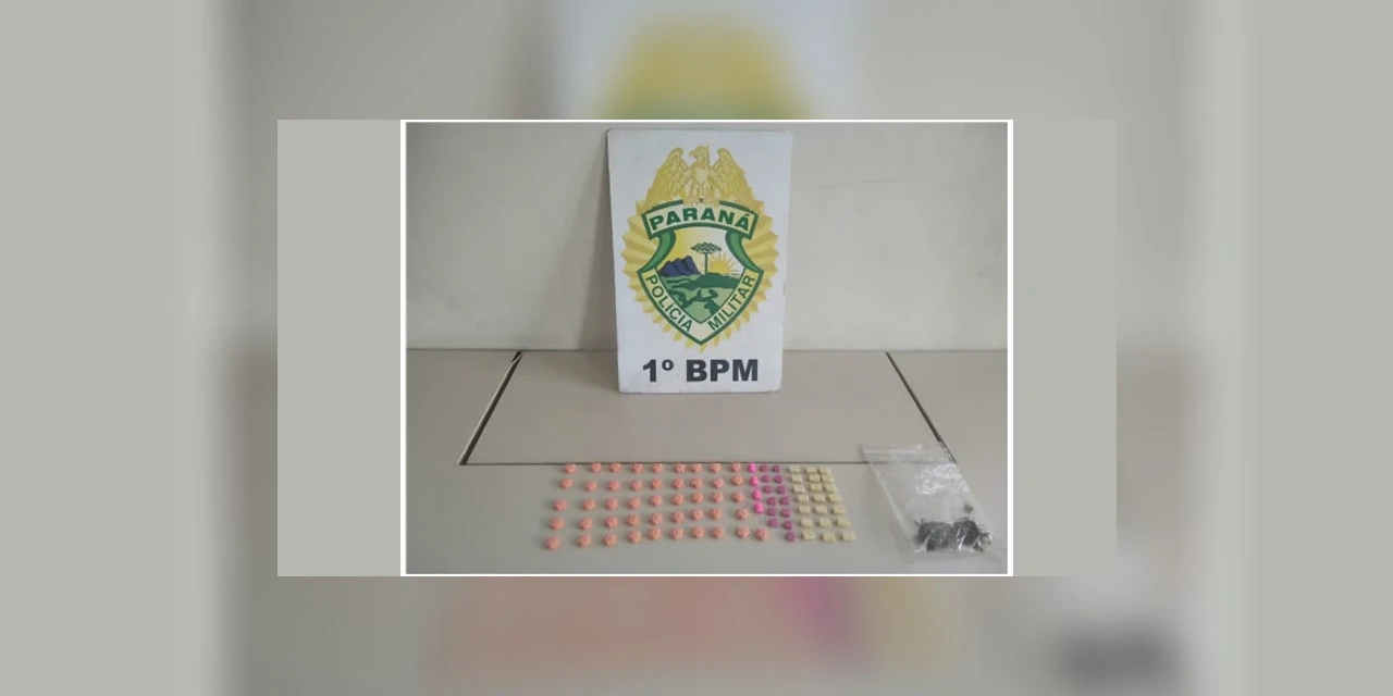 Casal é preso com maconha e 84 comprimidos de ecstasy durante abordagem, em PG