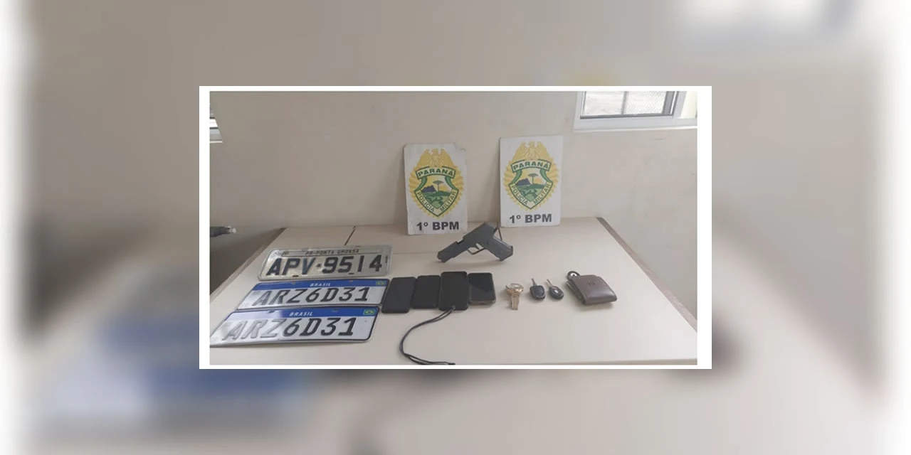 Suspeito de receptação é preso com veículo furtado e simulacro em PG