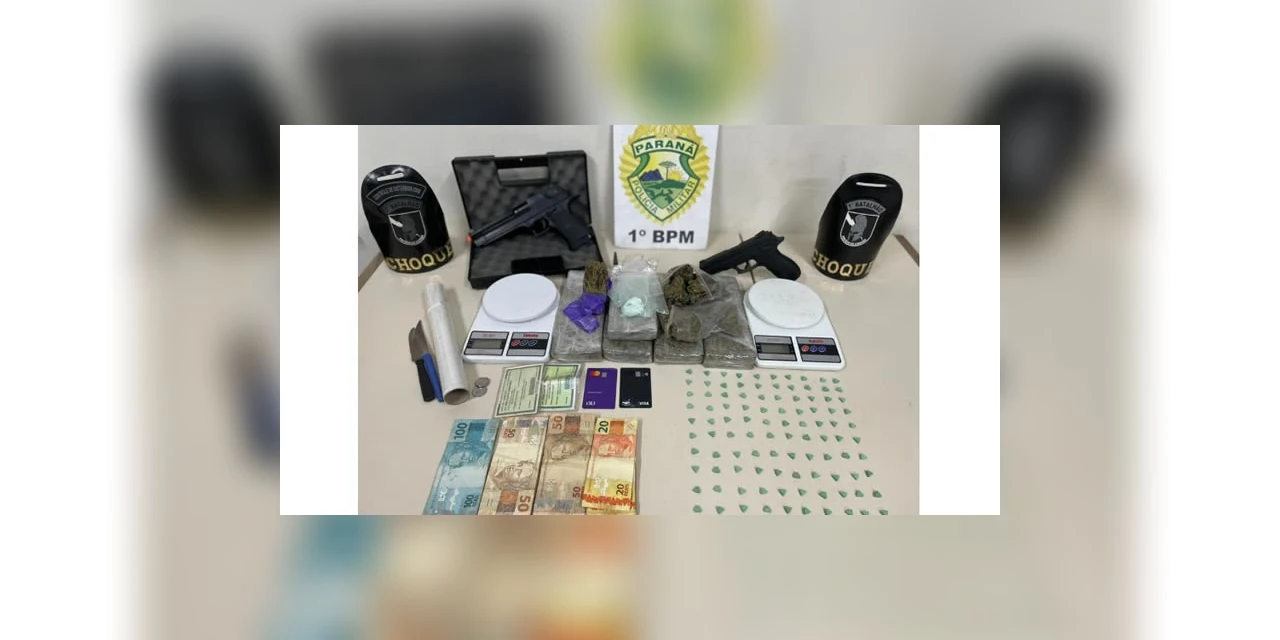 Jovem é preso suspeito de trafico de drogas  no centro de PG