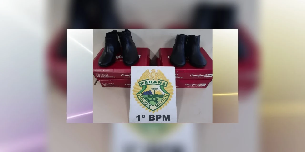 Homem é preso após furtar sapatos em loja de PG