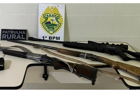 Trio é detido por caça ilegal e porte ilegal de arma de fogo na região