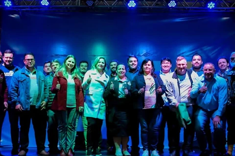 Partido União Brasil realizou lançamento regional com pré-candidatos Bacil e Francischini