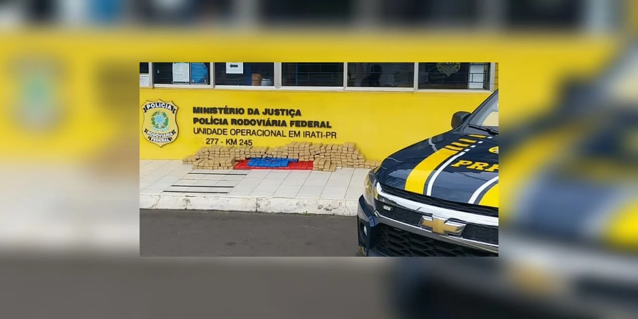 PRF apreende 181 quilos de maconha na BR-277, em Irati