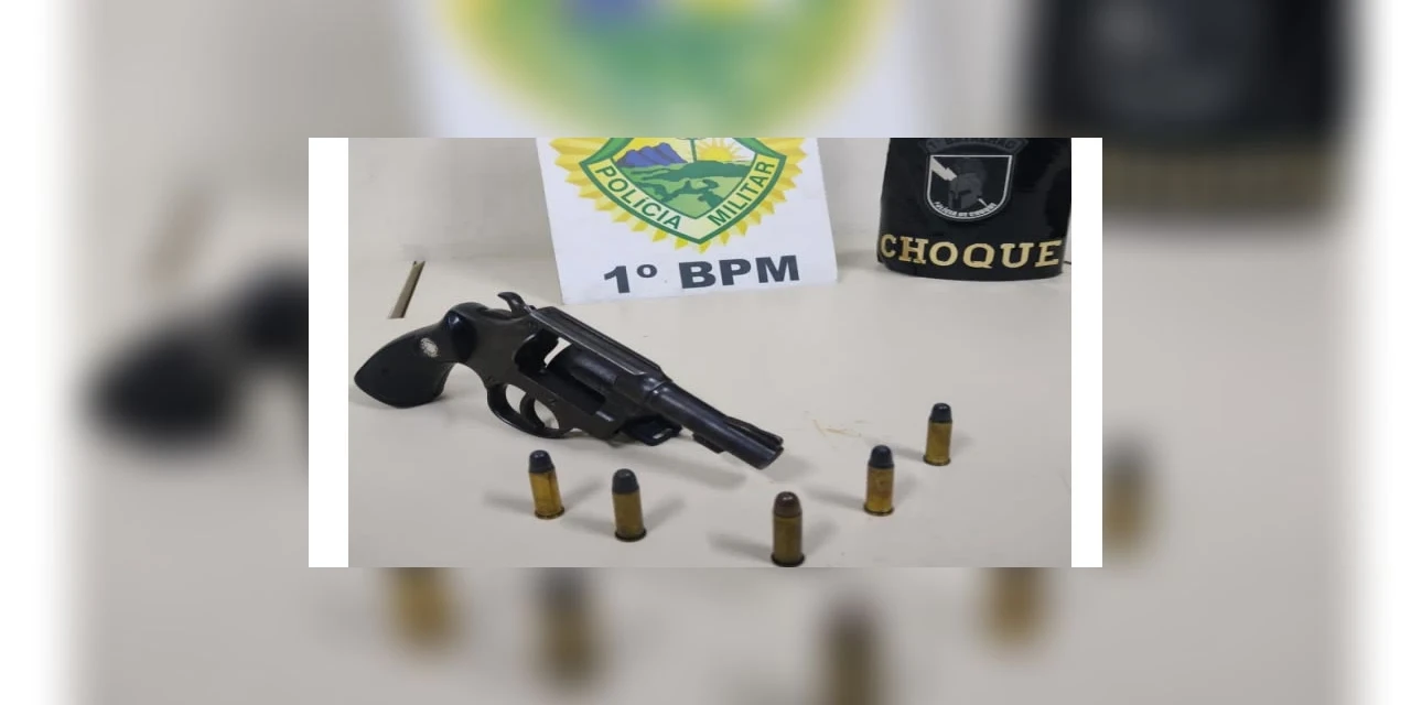 Homem é preso por porte ilegal de arma de fogo após denuncia