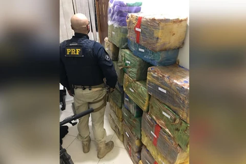 Policia apreende mais de meia tonelada de maconha proximo ao Parque de Vila Velha