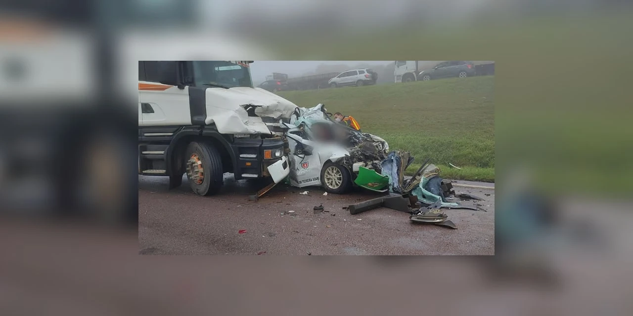 Três mortos em acidente na BR-277 são identificados