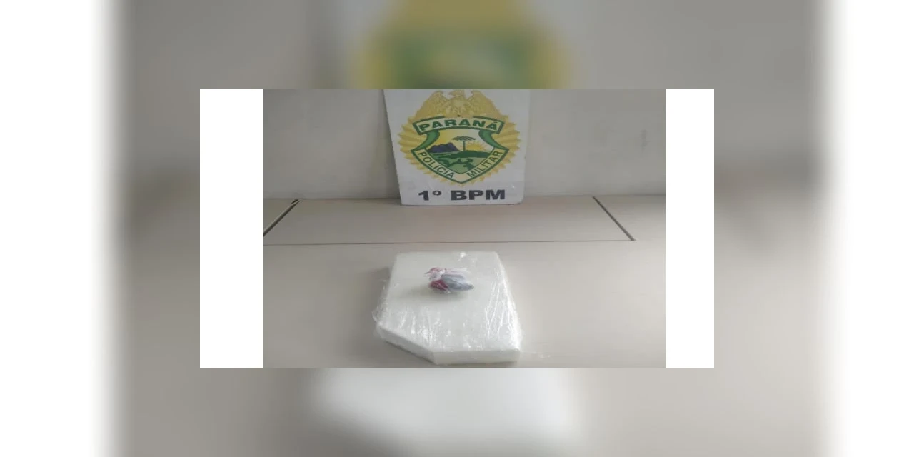 Homem foi preso após ser flagrado com drogas na Nova Rússia, em PG