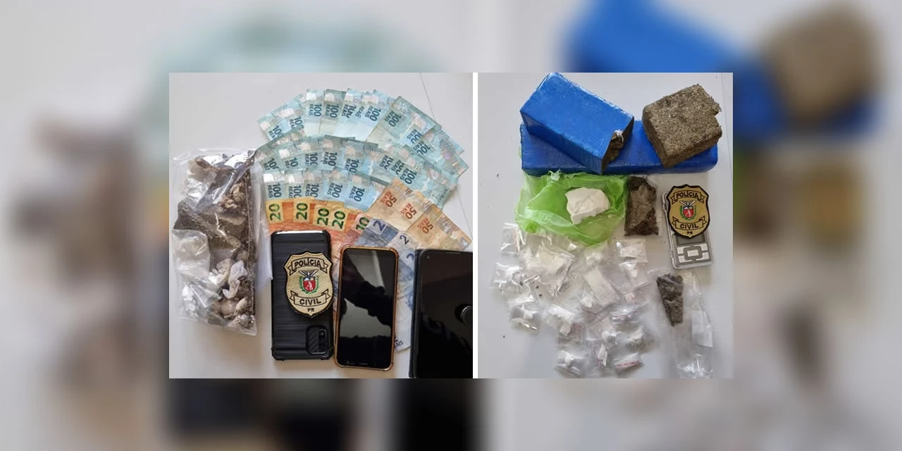 Operação da Policia Civil termina com a prisão de dois suspeitos de trafico na região