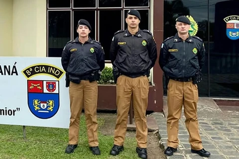 8ª CIPM de Irati recebe três Aspirantes-à- Oficial da PM