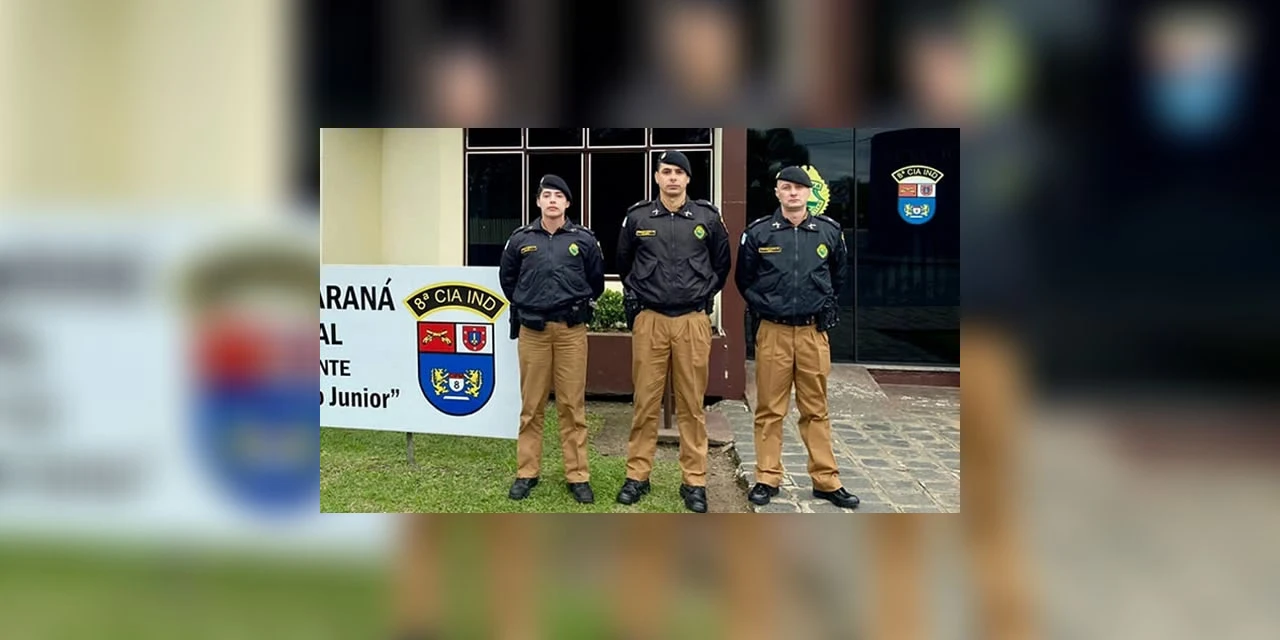 8ª CIPM de Irati recebe três Aspirantes-à- Oficial da PM