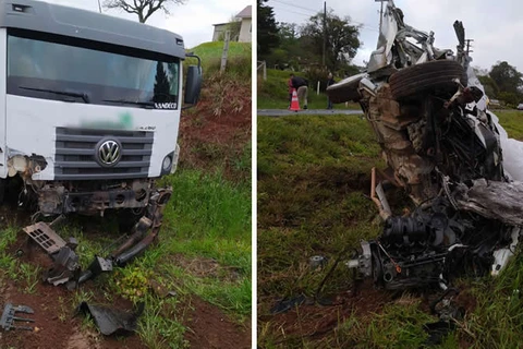 Motorista morre após colisão frontal na PR-438, em Teixeira Soares