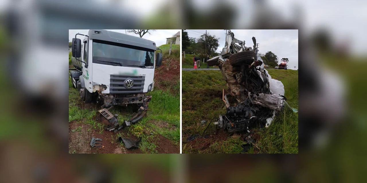 Motorista morre após colisão frontal na PR-438, em Teixeira Soares